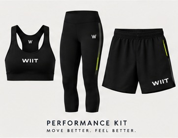 WIIT crop top, leggings and shorts