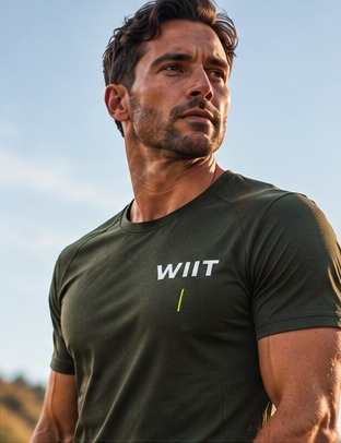 Man in olive WIIT tee